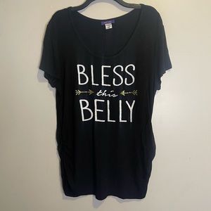 Maternity Top XLarge Knit Short Sleeve